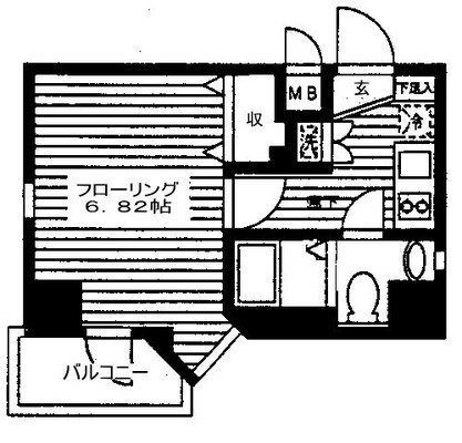 東京都新宿区早稲田鶴巻町 賃貸マンション 1K