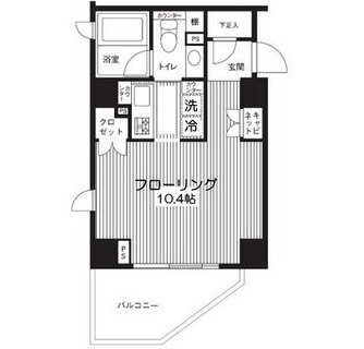 東京都新宿区左門町 賃貸マンション 1K