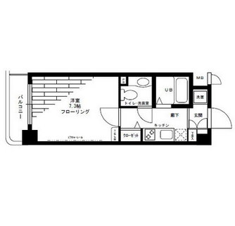 東京都新宿区市谷薬王寺 賃貸マンション 1K