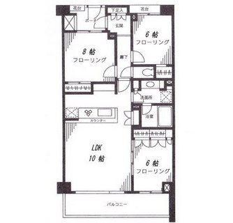 東京都新宿区中落合１丁目 賃貸マンション 3LDK