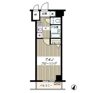 東京都新宿区西新宿７丁目 賃貸マンション 1K