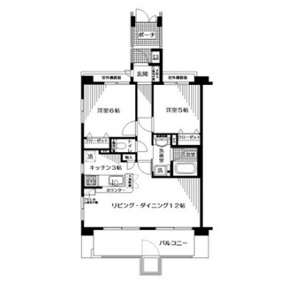 東京都新宿区南元町 賃貸マンション 2LDK