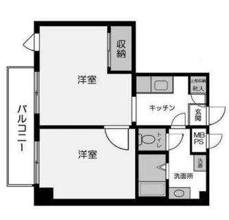 東京都新宿区西落合３丁目 賃貸マンション 2K