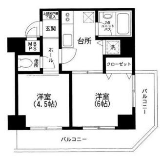 東京都新宿区西新宿６丁目 賃貸マンション 2DK