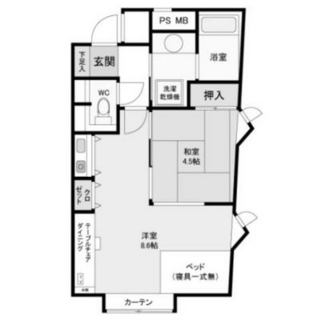 東京都新宿区払方町 賃貸マンション 1LDK