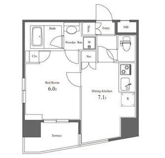 東京都新宿区中落合３丁目 賃貸マンション 1DK