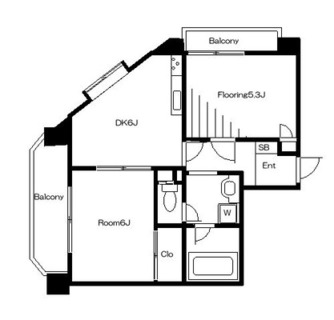 東京都新宿区早稲田鶴巻町 賃貸マンション 2DK