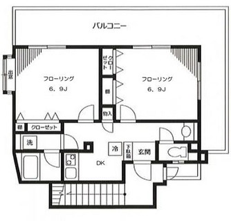 東京都新宿区早稲田鶴巻町 賃貸マンション 2DK