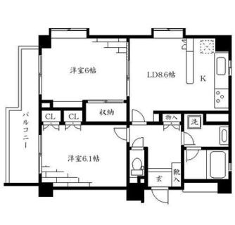 東京都新宿区西早稲田１丁目 賃貸マンション 2LDK