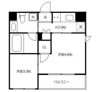 東京都新宿区北新宿４丁目 賃貸マンション 2K