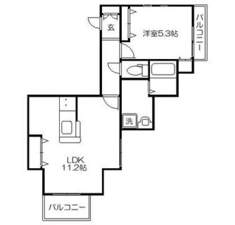 東京都新宿区津久戸町 賃貸マンション 1LDK