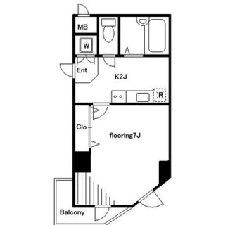 東京都新宿区下落合４丁目 賃貸マンション 1K