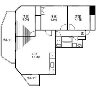 東京都新宿区西落合４丁目 賃貸マンション 3LDK